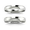 Klasyka piękna - Komplet obrączek ślubnych z białego złota, 3mm