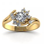 Pierścionek-zaręczynowy-z-żółtego-złota-z-diamentami-centralny-brylant-0-50-ct-Kwiat-piękna