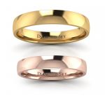 Klasyka piękna – Obrączki ślubne Diamond Sky, żółte oraz różowe złoto, 3.0 mm i 3.5 mm