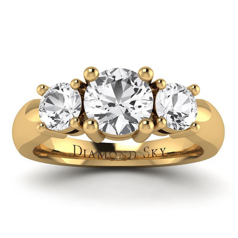 Pierścionek-zaręczynowy-Diamond-Sky-z-żółtego-złota-z-białymi-szafirami-Trzy-klejnoty-2
