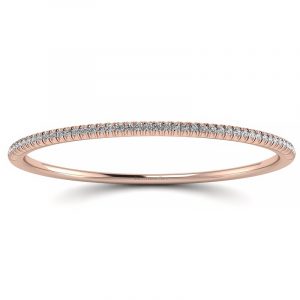 Eternity - bransoletka z różowego złota z diamentami