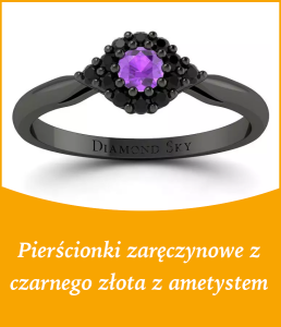 baner zaręczynowe ametyst