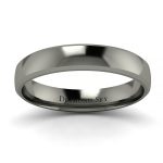 Czarny szyk - Klasyczna obrączka z czarnego złota, 4 mm