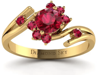 Pierścionek Diamond Sky - Kwiat Piękna