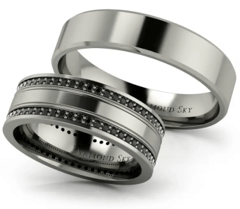 Komplet obrączek ślubnych Diamond Sky - Niepowtarzalny szyk