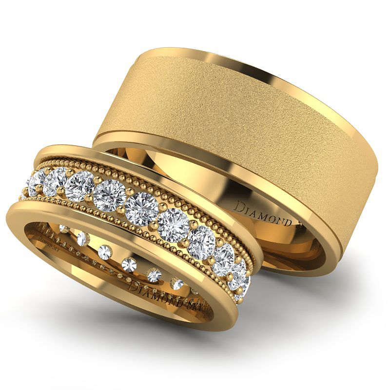 obraczki-slubne-z-zoltego-zlota-z-diamentami-mat-piekno-klasyki-2