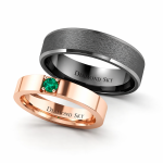 Obraczki-slubne-czarne-rozowe-złoto-szmaragd-mat-papier