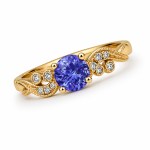 pierscionek-zareczynowy-zolte-zloto-585-tanzanit-brylanty-dotyk-piekna-diamond-sky