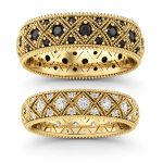 obraczki-slubne-z-brylantami-zolte-zloto-585-ornament-piekno-ornamentu-diamond-sky-najpiekniejsze