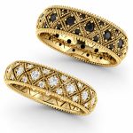 obraczki-slubne-z-brylantami-zolte-zloto-585-ornament-piekno-ornamentu-diamond-sky-najpiekniejsze